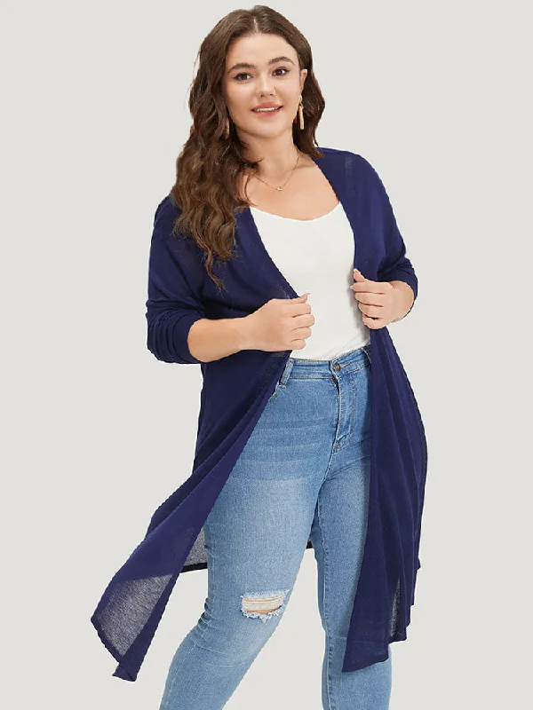 supersoft-essentials-plain-asymmetrical-hem-open-front-cardigan