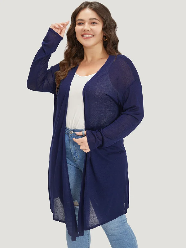 supersoft-essentials-plain-asymmetrical-hem-open-front-cardigan