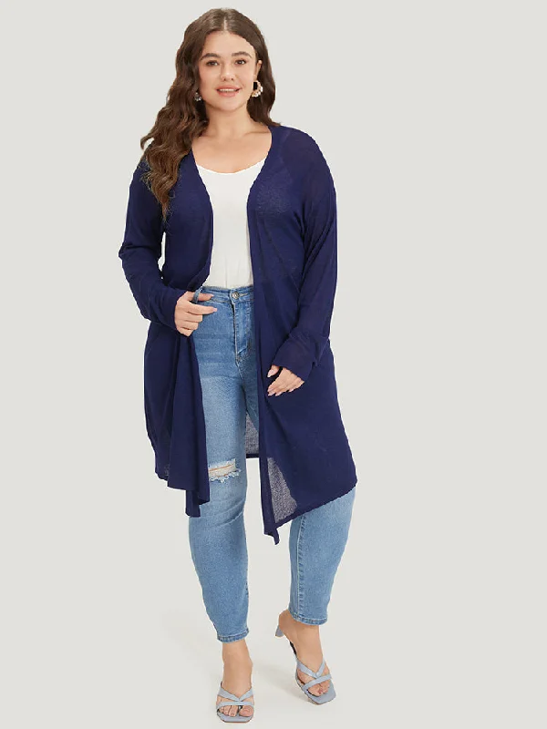 supersoft-essentials-plain-asymmetrical-hem-open-front-cardigan