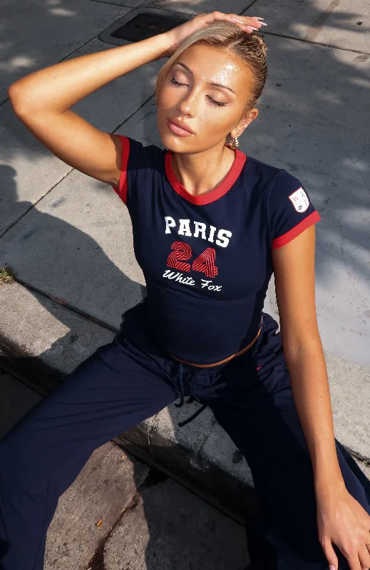 Team Paris Baby Tee Navy