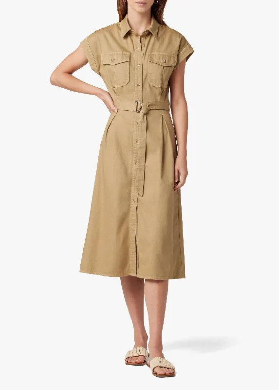 THE PLEATED SAFARI DRESS