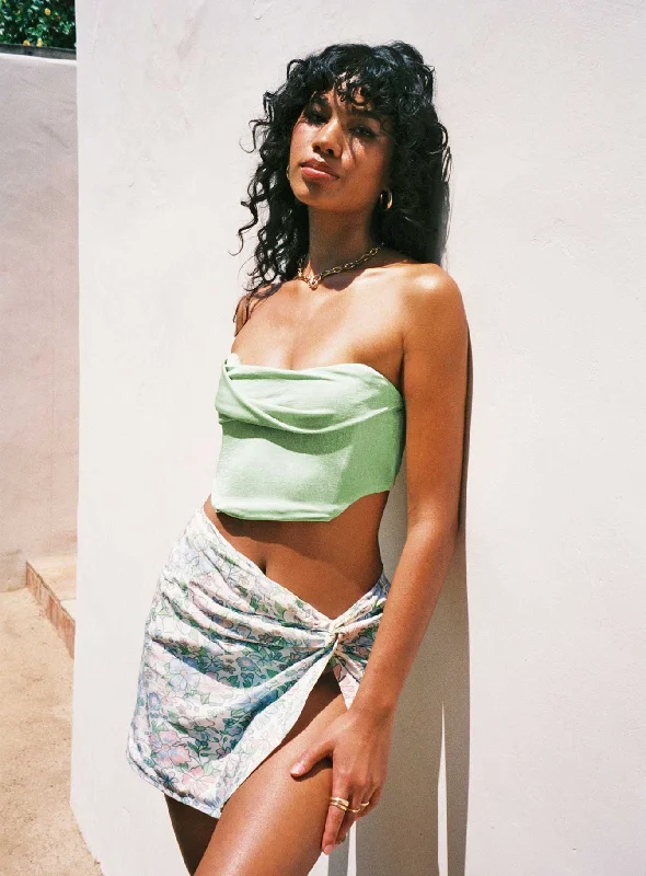 tiya-strapless-top-green