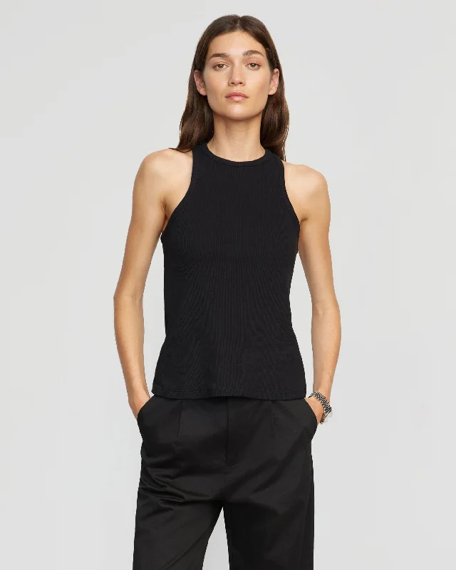 tory-ribbed-split-back-tank-black