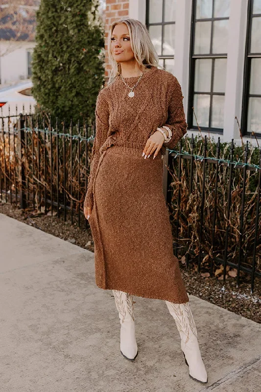 Wine Tasting Knit Sweater Skirt