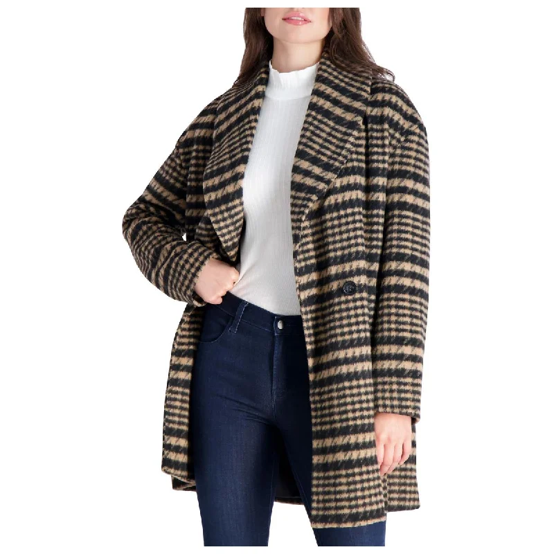 womens-brushed-faux-wool-plaid-overcoat