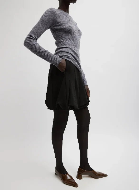 wren-crepe-knit-short-tucked-skirt-black